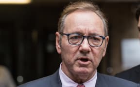 US actor Kevin Spacey addresses the media gathered outside Southwark Crown Court after being found not guilty of sexual offences against four men in the UK between 2001 and 2013 following a four-week trial in London, United Kingdom on July 26, 2023