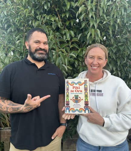 image of Piki te Ora authors Hira Nathan and Jessie Eyre