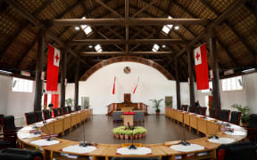 Tonga's Legislative Assembly at its temporary location in the Tongan National Cultural Centre