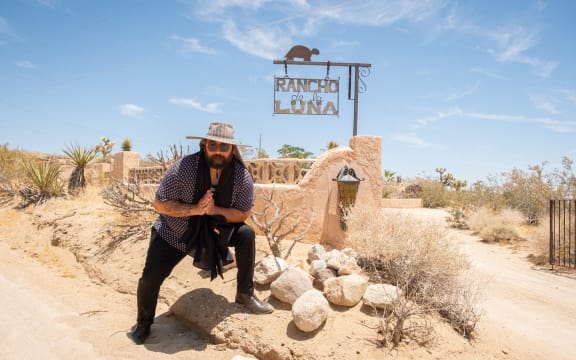 Troy Kingi outside Rancho de la Luna