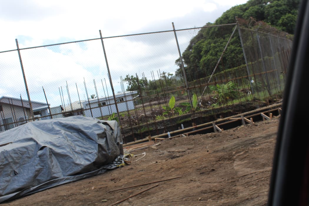Foundation work has started for the new cement wall at the Territorial Correctional Facility