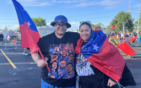 Lei Marine Vaiotualemoso and Katie_Salima in Otara, Auckland on Sunday