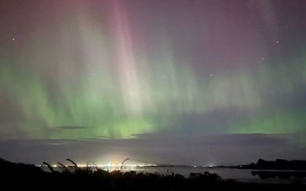 Debbie Crompton shot this image of the Southern Lights in Bluff on 11 October 2024.