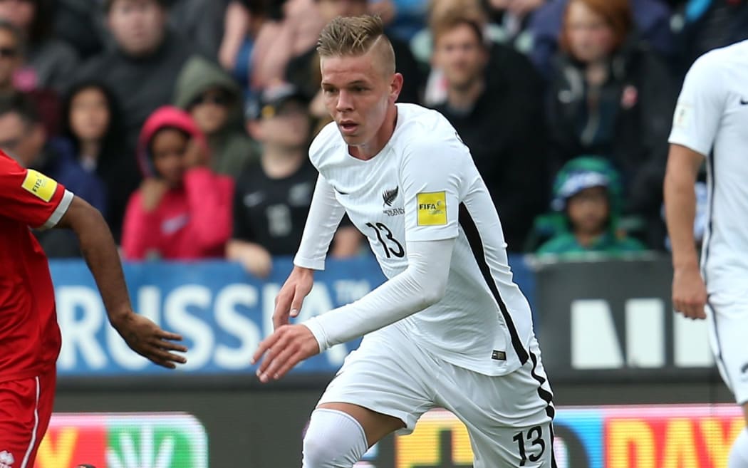 All Whites striker Monty Patterson.