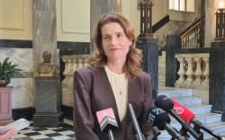 Nicola Willis speaks after the latest government update on fuel supplies, 6 April.