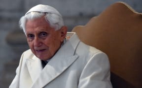 Pope Emeritus Benedict XVI is pictured at St Peter's basilica in The Vatican,