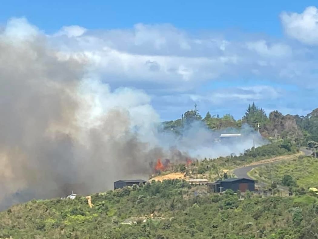 The scrub fire lead to houses being evacuated at Sailors Grave and on Pumpkin Hill Road.