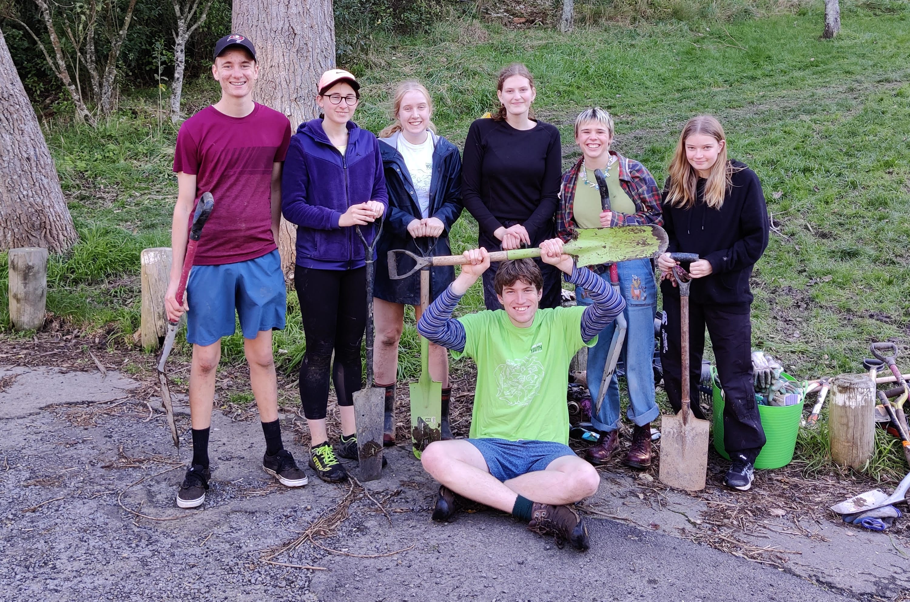 Marnane helping out at a recent weeding day at Prince of Wales Park in Wellington.