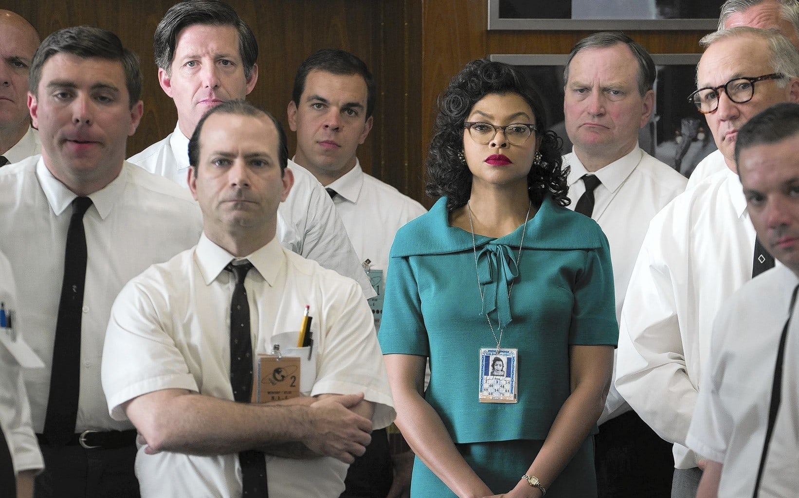 Taraji P. Henson as Nasa mathematician Katherine G. Johnson with some of her co-workers.