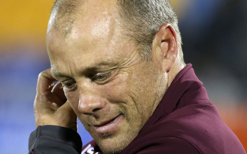 Geoff Toovey has been sacked as Manly coach but will continue until the end of the season.