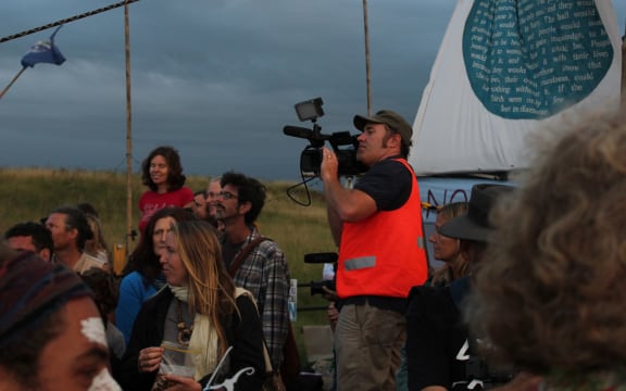 Brendan Shoebridge filming at Bentley.