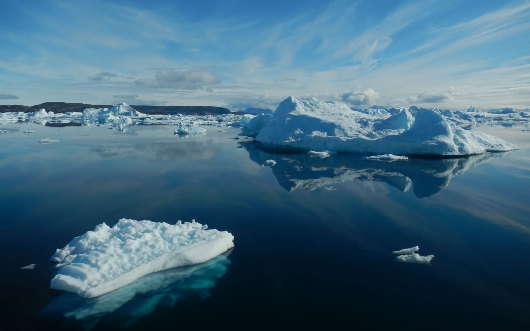 Image from the Oceans Melting Greenland (OMG) mission run by Nasa's Jet Propulsion Laboratory. Greenland's southwestern coastline in July and August 2015 during Phase 1 of the TerraSond / Cape Race Bathymetry survey.
