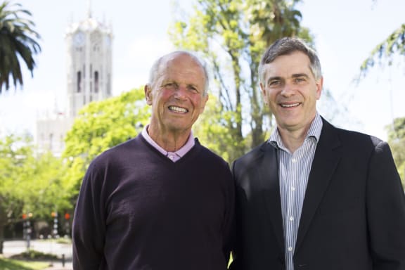 John Boys, left, and Grant Covic.