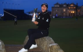 Lydia Ko after winning her third major title at last year's British Open.