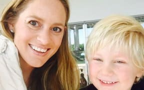 Claire Deeks and her son Dom