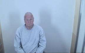 Tim Jago appearing via AVL at North Shore District Court on Tuesday.