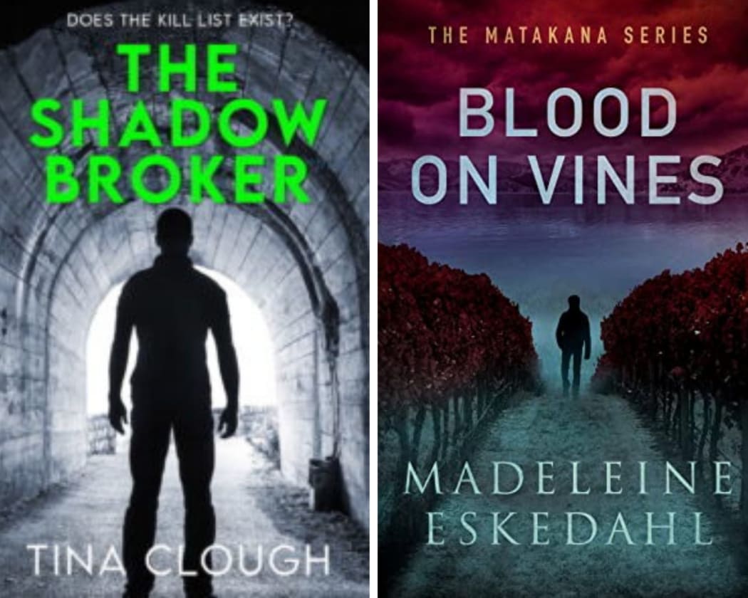The Shadow Broker by Tina Clough and Blood On VInes By Madeleine Eskedahl