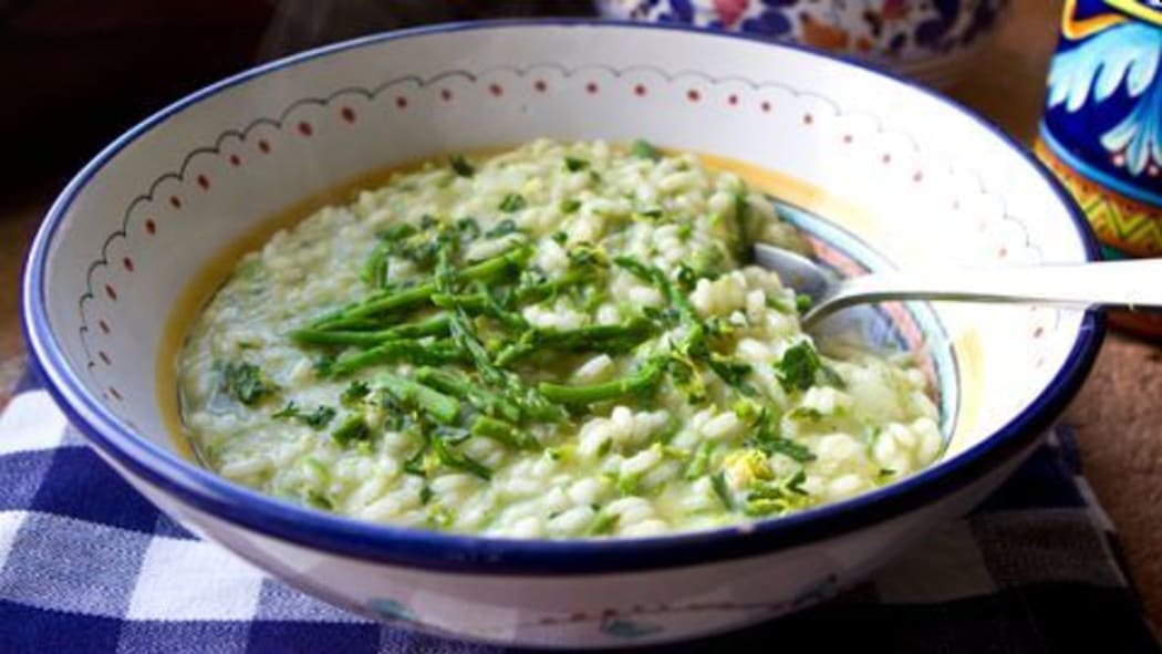 Asparagus risotto