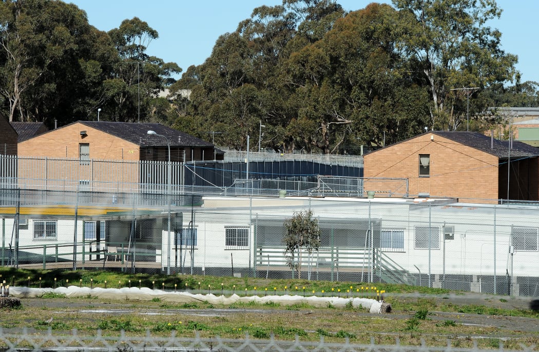 Steel fences surround the Villawood Immigration Detention Centre for refugees in Sydney.