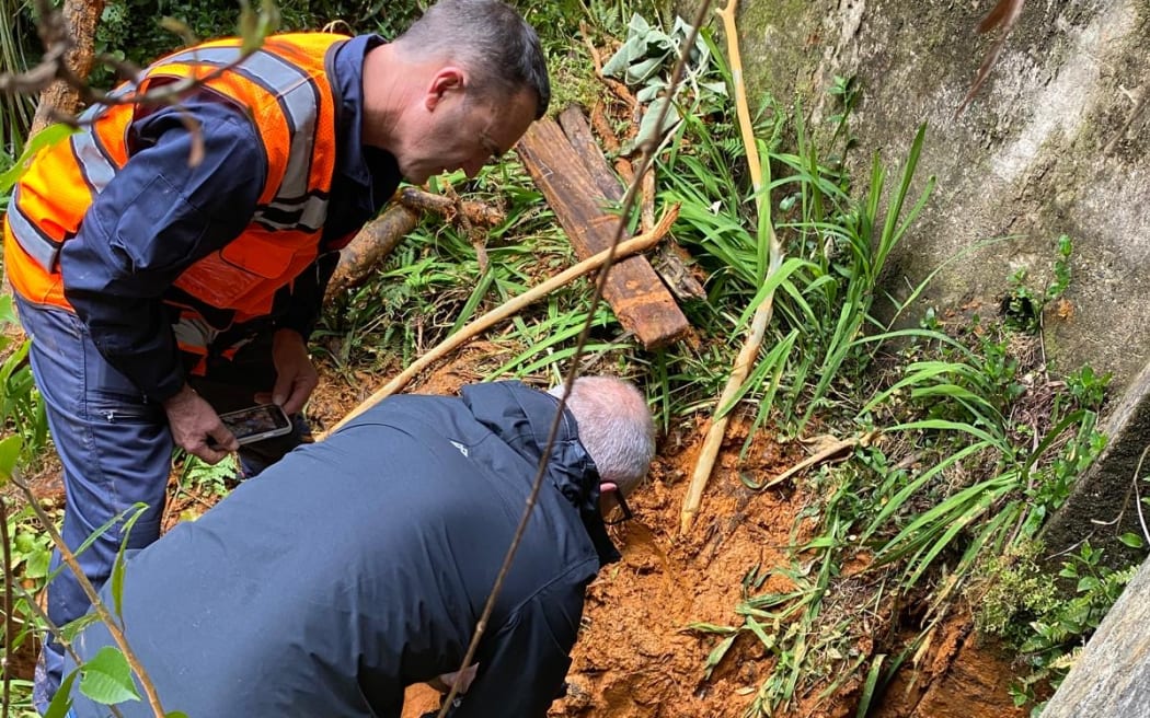 Waikato Regional Council staff test near Ohinemuri River