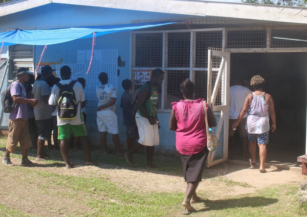 Voting in the Western Province of Solomon Islands