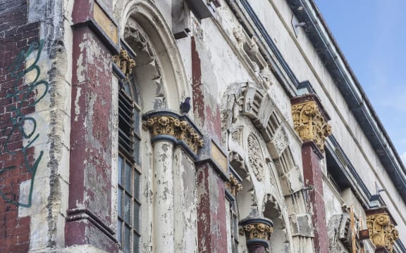Exterior of Odeon Theatre in Christchurch