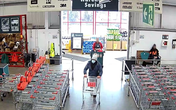 The man police believe to be Tom Phillips, sighted at Bunnings in Te Rapa