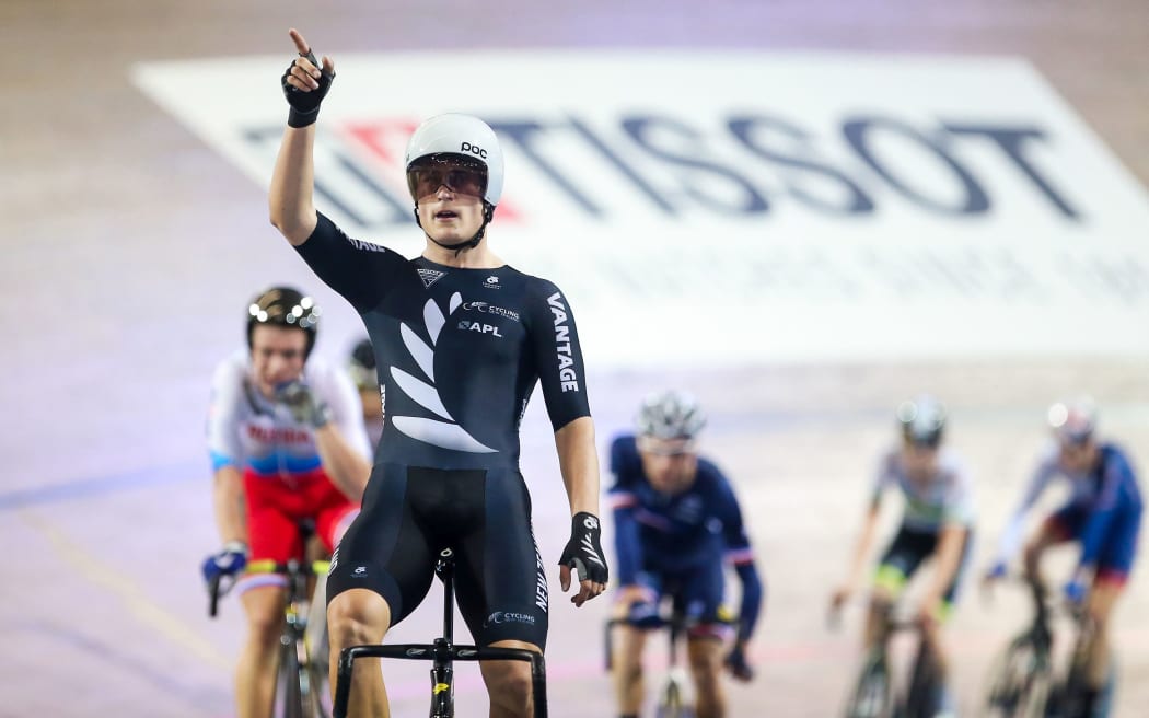 New Zealand cyclist Campbell Stewart.
