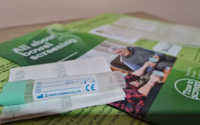 Bowel screening test kit.