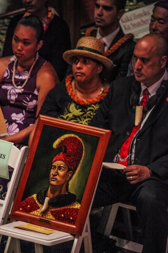 A portrait of Hawaiian Chief Kalaniopu'u.