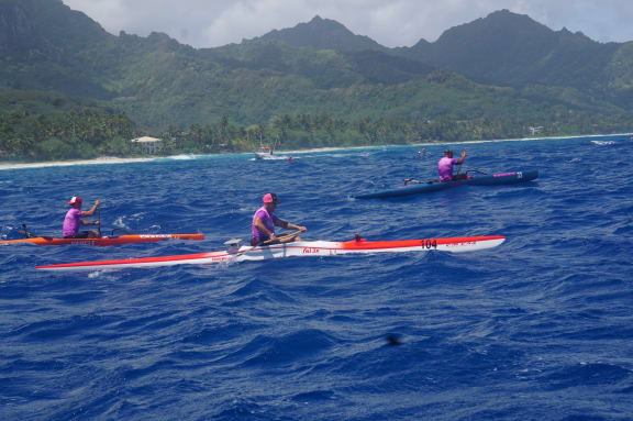 Vaka Eiva outrigger canoe competition.