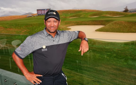 Michael Campbell at the 100th New Zealand Open, The Hills, Arrowtown, New Zealand.