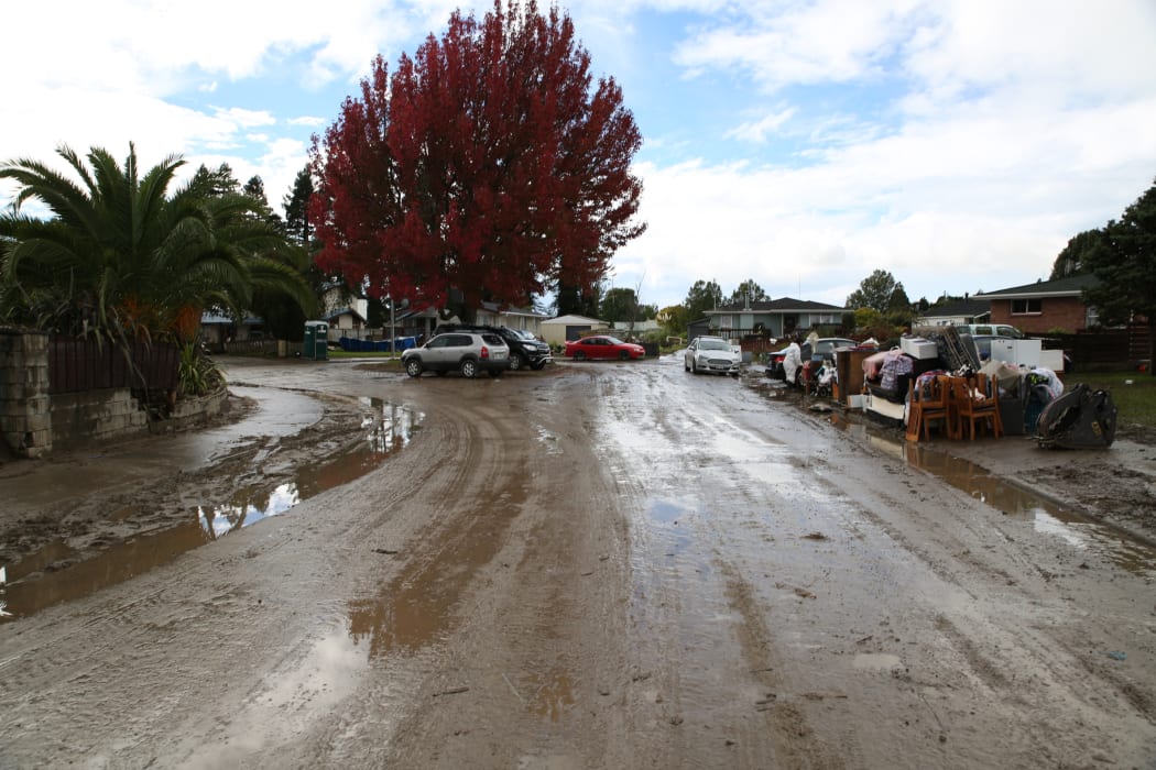 Up to 30 skips are being filled and emptied twice a day with up to 30 truckloads being taken to Tauranga each night.
