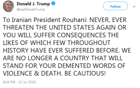 Trump Iran tweet