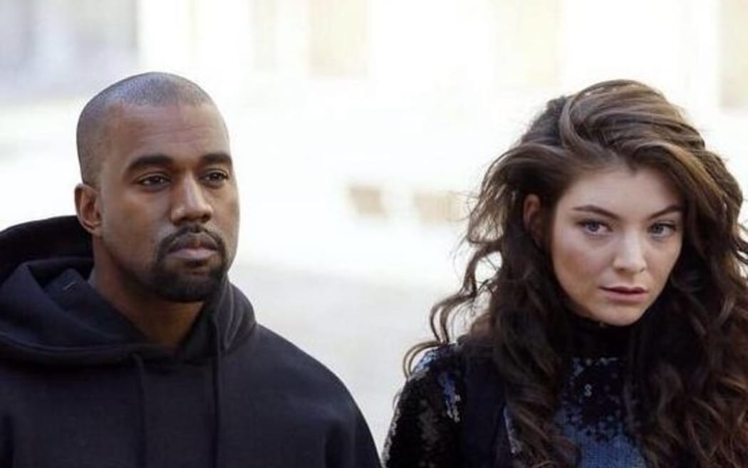 The photo Lorde posted of her hanging out with Kanye West in Paris.