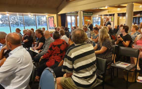 About 120 people showed up to the public meeting at Belfast Rugby Club.