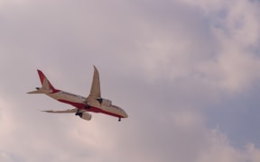 Air India Airline Boeing 787 dream liner arriving or landing.