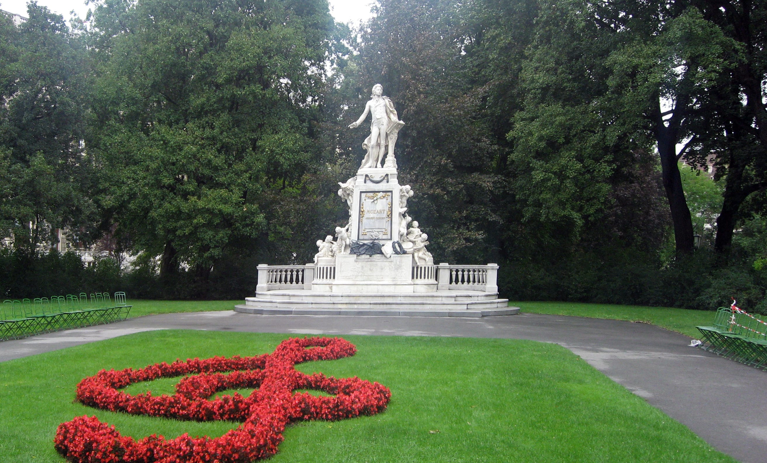 The Mozart memorial in Vienna
