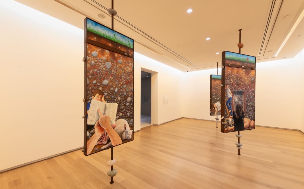 Owen Connors Land of doubts shadows, 2024, at Auckland Art Gallery Toi o Tāmaki