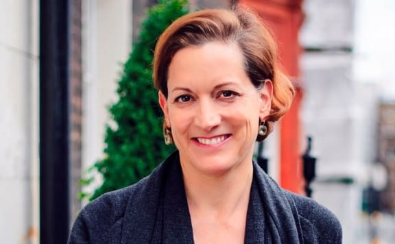 Pulitzer prize-winning author Anne Applebaum whose book "Red Famine, Stalin's War on Ukraine" describes Joseph Stalin's political famine.