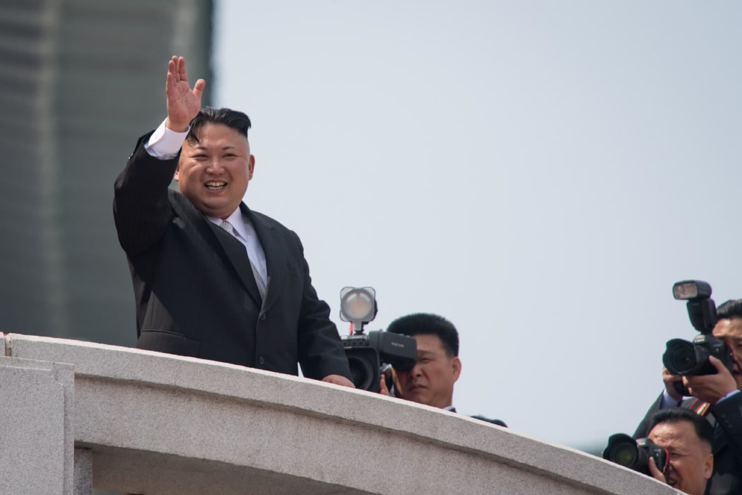 Kim Jong-Un appeared relaxed.