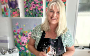 Nicola Welten in her Bethlehem art studio