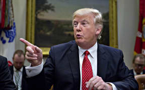 US President Donald Trump made the remarks at a meeting with hundreds of police chiefs and sheriffs.