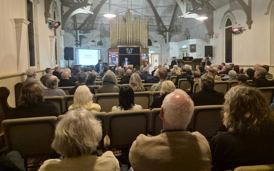 More than 100 people filled Mt Eden Village Centre on Thursday night.