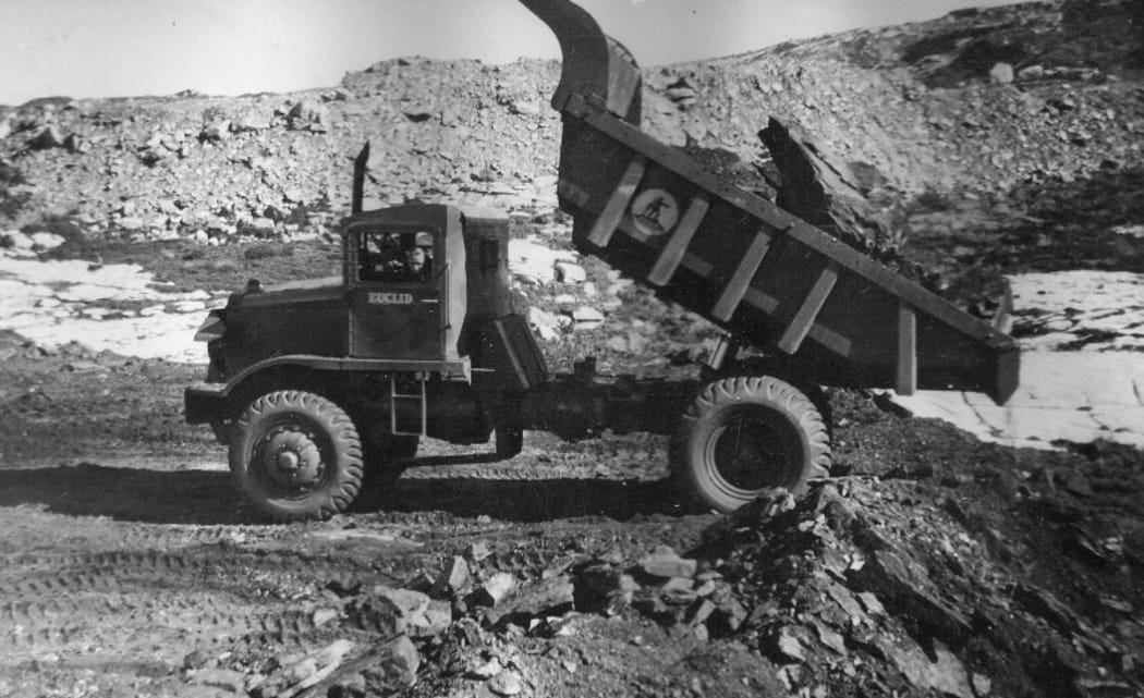 Euclid R-15 dump truck. The backbone of the New Zealand Ministry of Works haul truck fleet on hydroelectric power projects from the 1940s into the mid 1970s