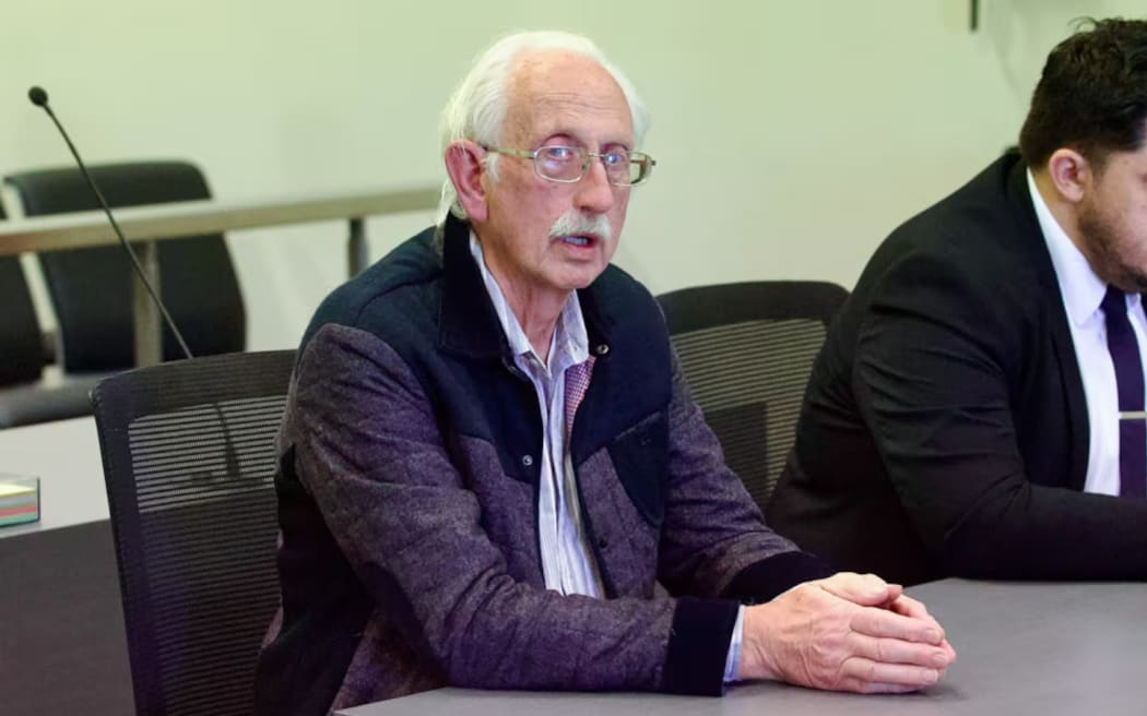 David Zimmerman during sentencing in the North Shore District Court. Zimmerman was registered in 1972, suspended in 2014 and later removed from the register, but continued to provide services, which in some cases caused serious harm. Photo/ Jason Dorday