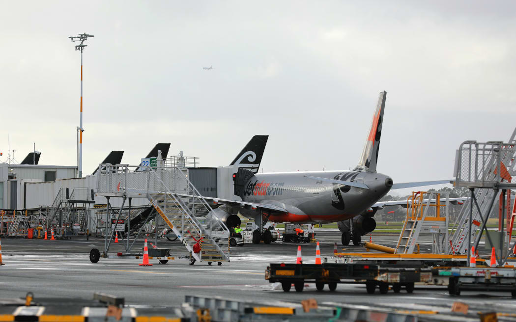 The new Auckland Airport domestic terminal under construction