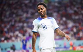 England forward Raheem Sterling during the World Cup match between England v USA , in Doha, Qatar, on 25 November, 2022.