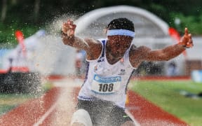 Track and field is in full swing at the Mini Games in Port Vila.