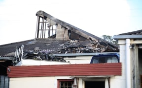 The fire gutted the Te Atatu South car-wrecking yard.